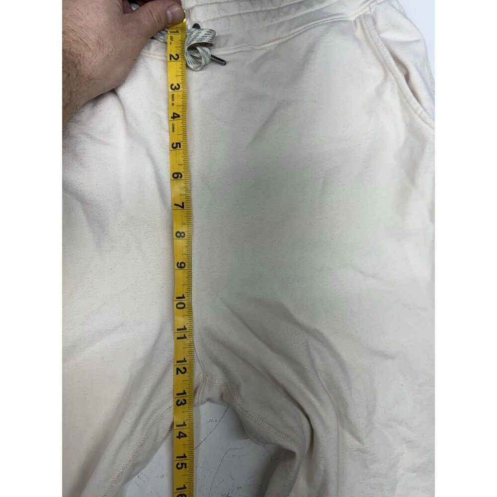 Vuori Laguna Lounge Pants 2.0 Womens L Cream French Terry Sweatpant VW437 - Picture 6 of 8